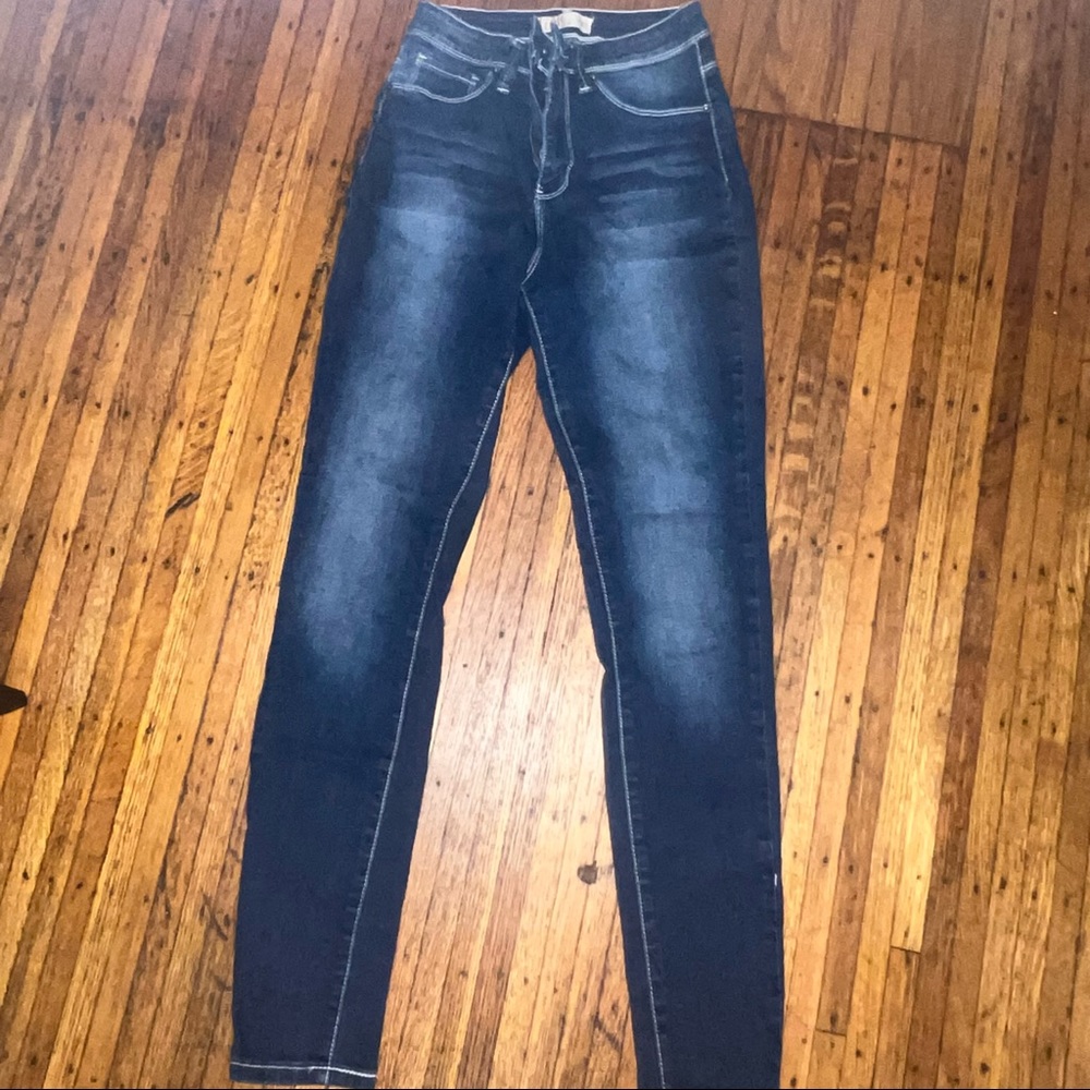 Blue jean with acid color size 5